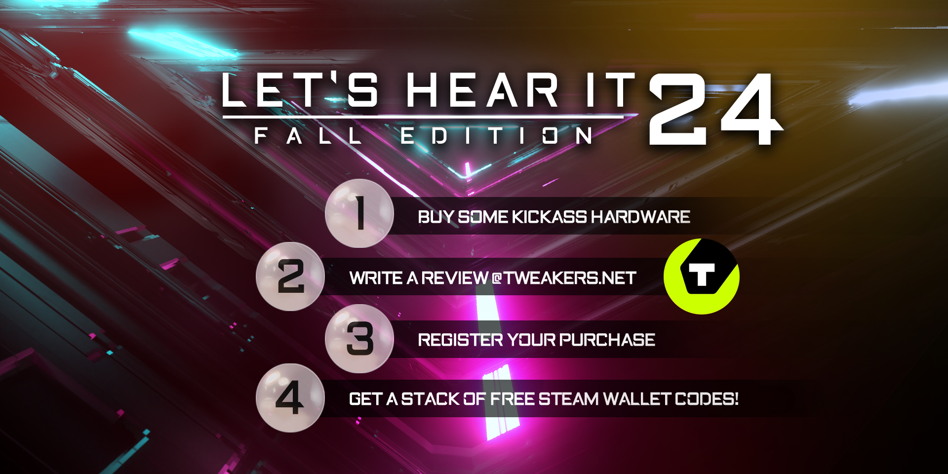 Let's Hear It 2024 Fall - Geef jouw mening en krijg Steam Wallet codes!